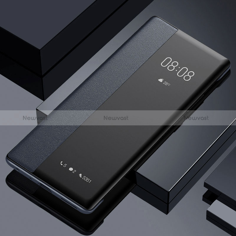 Leather Case Stands Flip Cover Holder for Xiaomi Redmi 10 5G Black