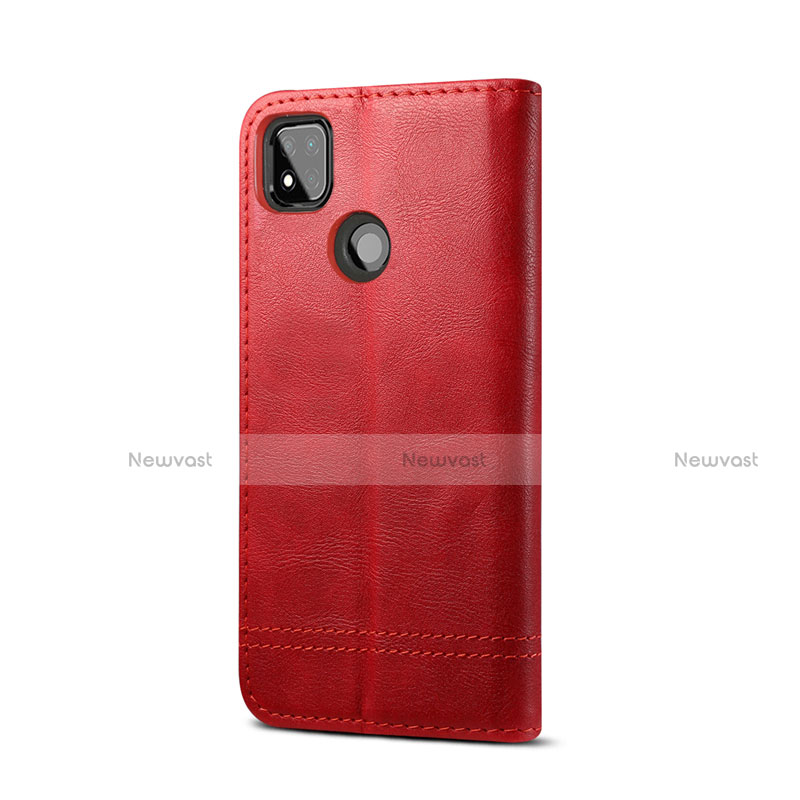 Leather Case Stands Flip Cover Holder for Xiaomi Redmi 9 India