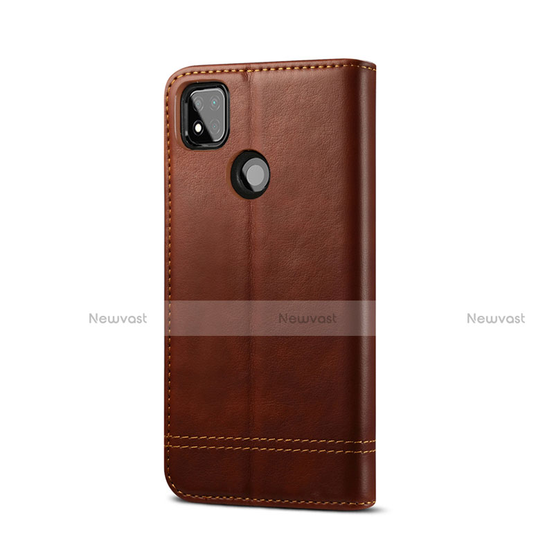 Leather Case Stands Flip Cover Holder for Xiaomi Redmi 9 India