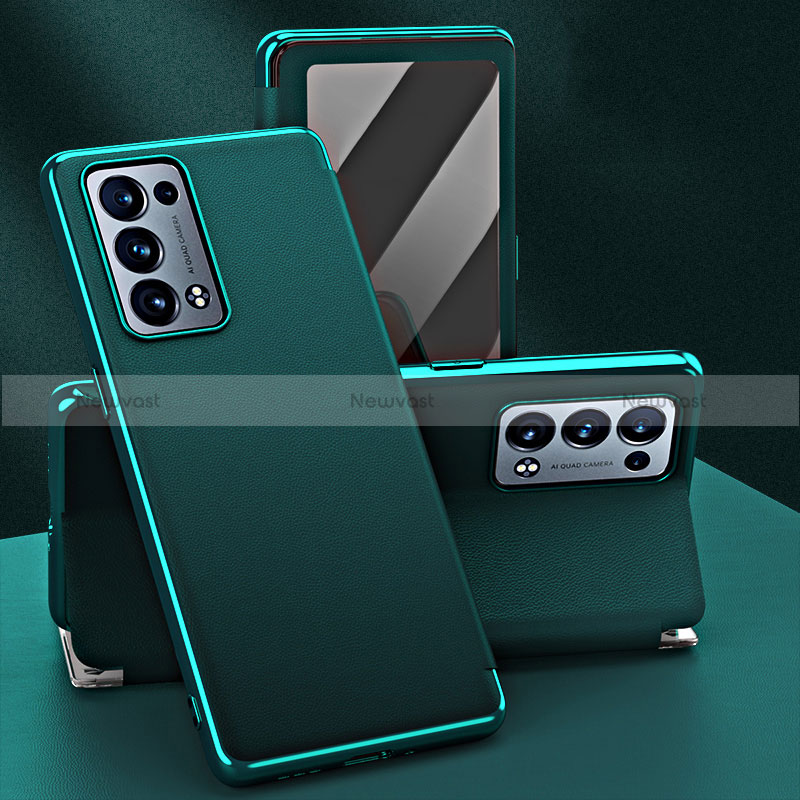 Leather Case Stands Flip Cover Holder GS1 for Oppo Reno6 Pro+ Plus 5G