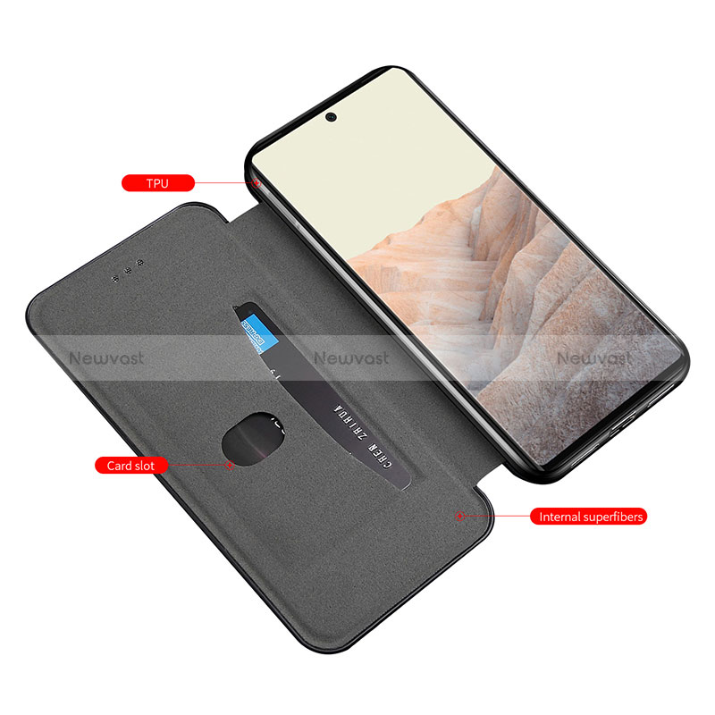 Leather Case Stands Flip Cover Holder H01D for Google Pixel 6 Pro 5G