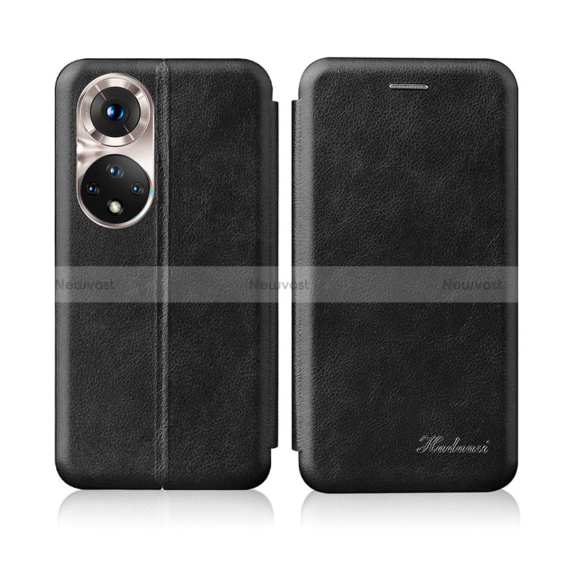 Leather Case Stands Flip Cover Holder H01D for Huawei Honor 50 5G