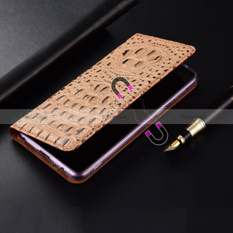 Leather Case Stands Flip Cover Holder H01P for Apple iPhone 6