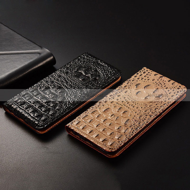 Leather Case Stands Flip Cover Holder H01P for Asus Zenfone 9