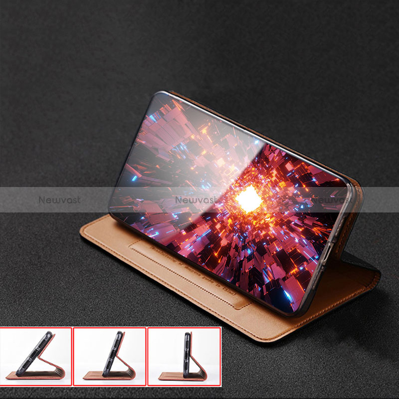 Leather Case Stands Flip Cover Holder H01P for Asus Zenfone 9