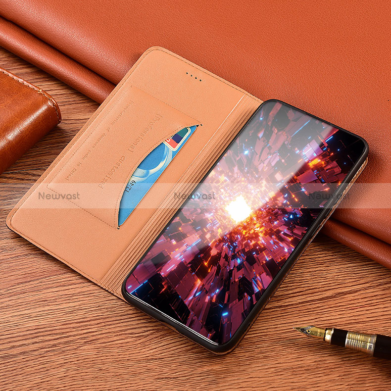 Leather Case Stands Flip Cover Holder H01P for Google Pixel 6 Pro 5G
