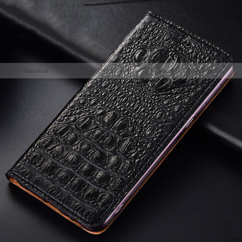 Leather Case Stands Flip Cover Holder H01P for Samsung Galaxy A02s