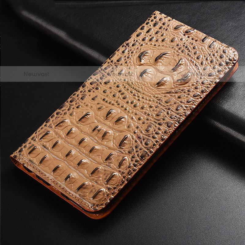 Leather Case Stands Flip Cover Holder H01P for Samsung Galaxy M21