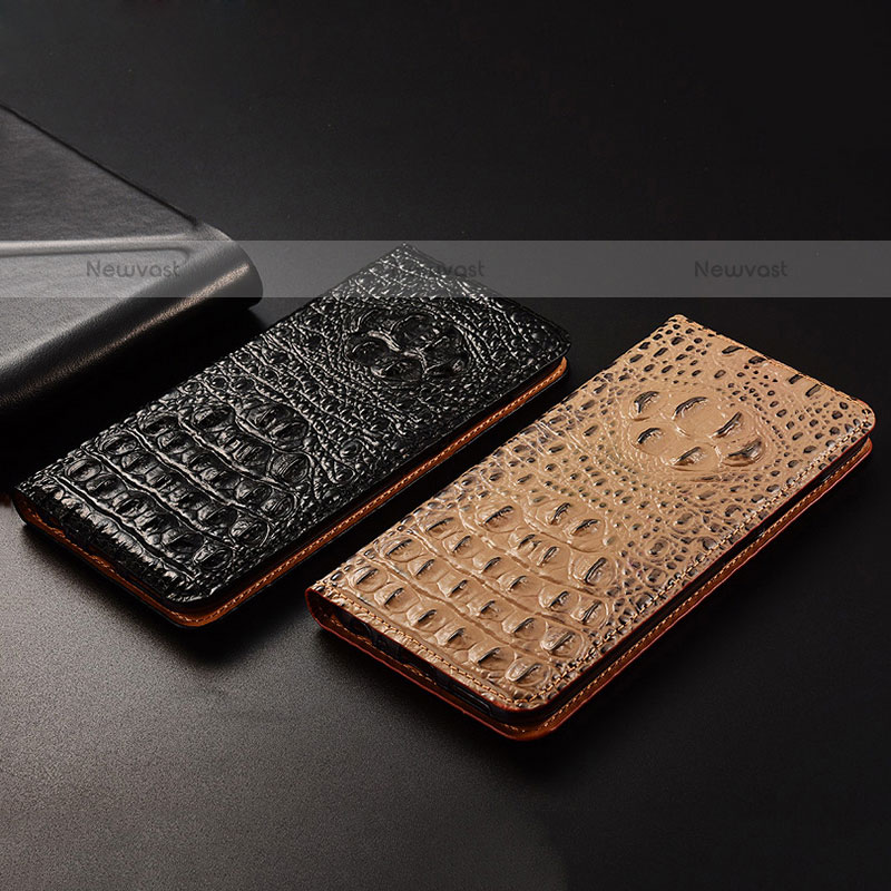 Leather Case Stands Flip Cover Holder H01P for Samsung Galaxy Note 10 Lite