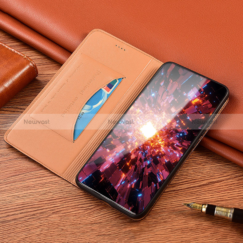 Leather Case Stands Flip Cover Holder H01P for Vivo Y01