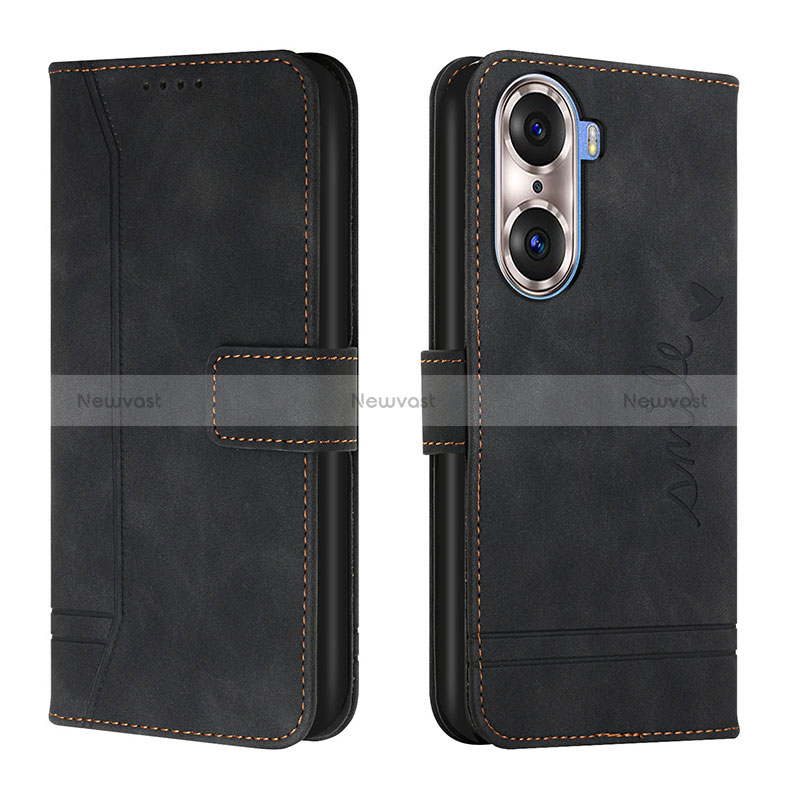 Leather Case Stands Flip Cover Holder H01X for Huawei Honor 60 5G