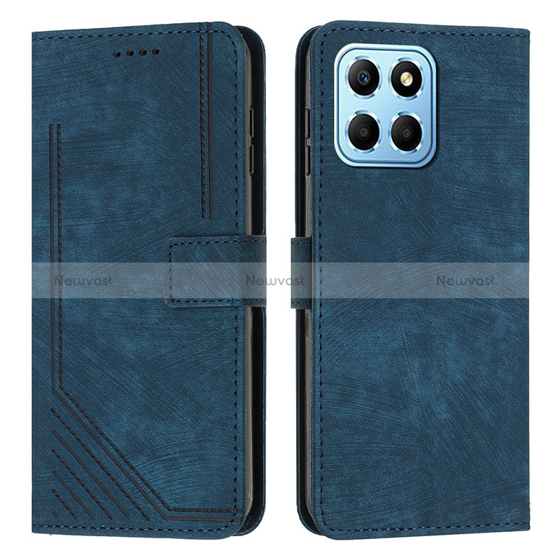 Leather Case Stands Flip Cover Holder H01X for Huawei Honor 70 Lite 5G