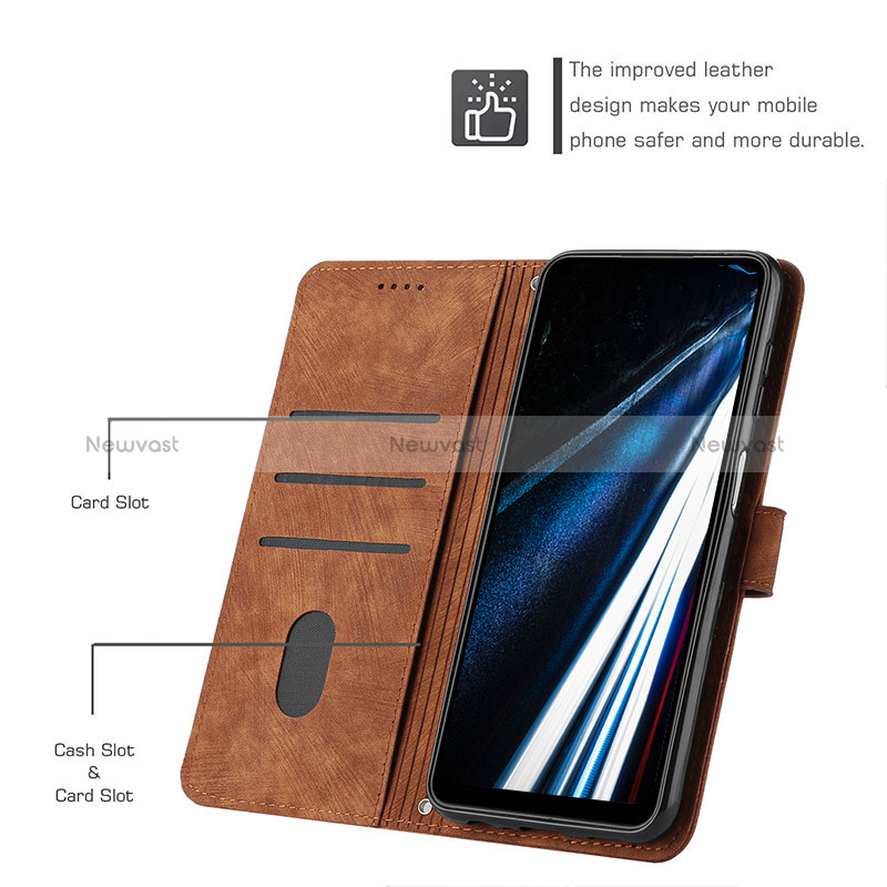 Leather Case Stands Flip Cover Holder H01X for Huawei Honor Magic5 Lite 5G