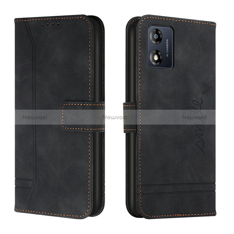 Leather Case Stands Flip Cover Holder H01X for Motorola Moto E13