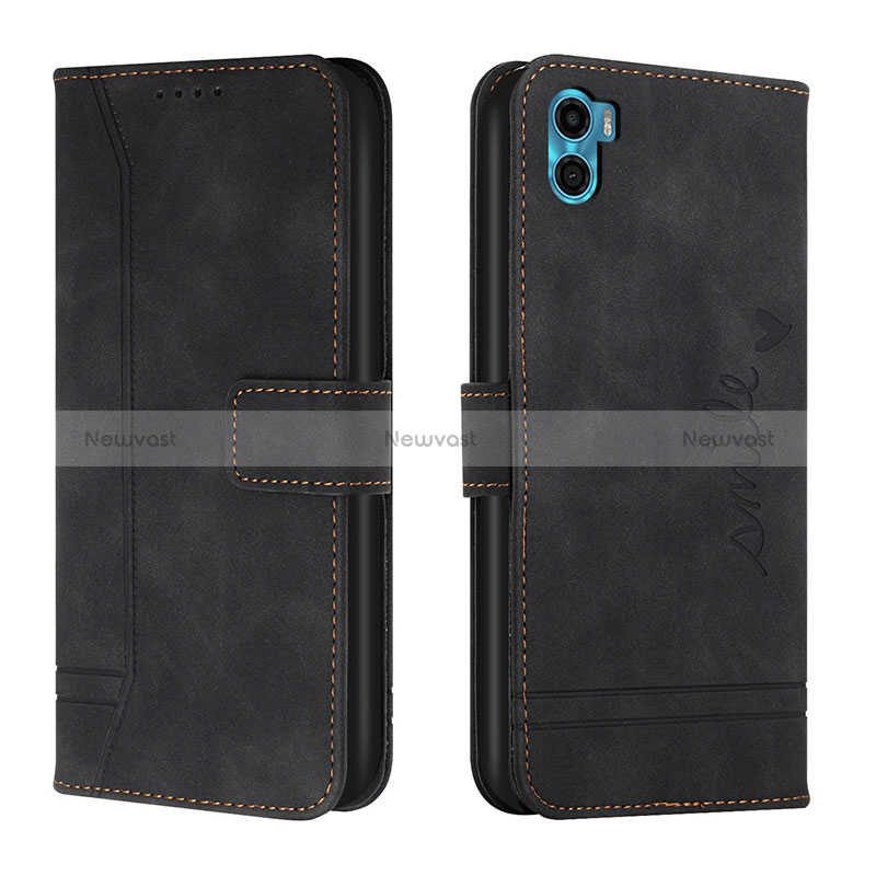 Leather Case Stands Flip Cover Holder H01X for Motorola Moto E22S