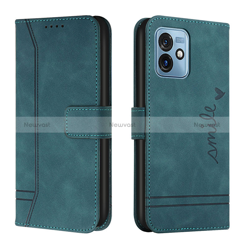 Leather Case Stands Flip Cover Holder H01X for Motorola Moto G 5G (2023)