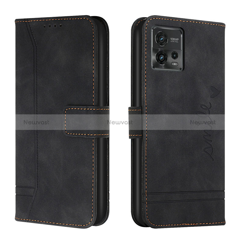 Leather Case Stands Flip Cover Holder H01X for Motorola Moto G72