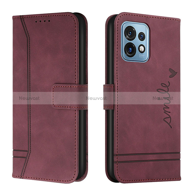 Leather Case Stands Flip Cover Holder H01X for Motorola Moto X40 5G