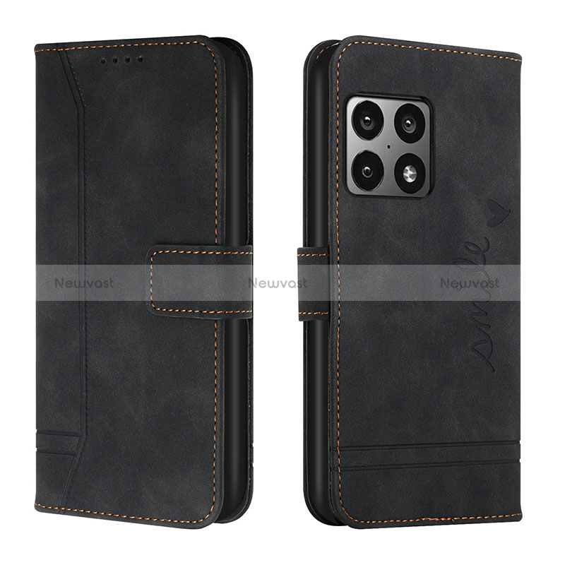 Leather Case Stands Flip Cover Holder H01X for OnePlus 10 Pro 5G