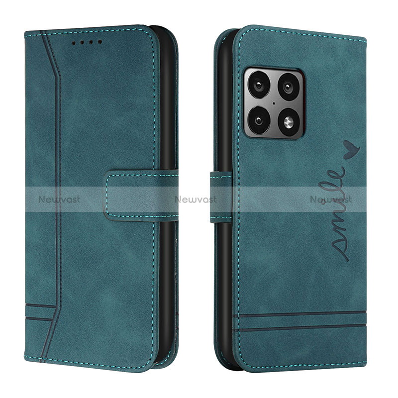 Leather Case Stands Flip Cover Holder H01X for OnePlus 10 Pro 5G