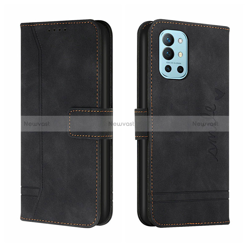 Leather Case Stands Flip Cover Holder H01X for OnePlus 9R 5G