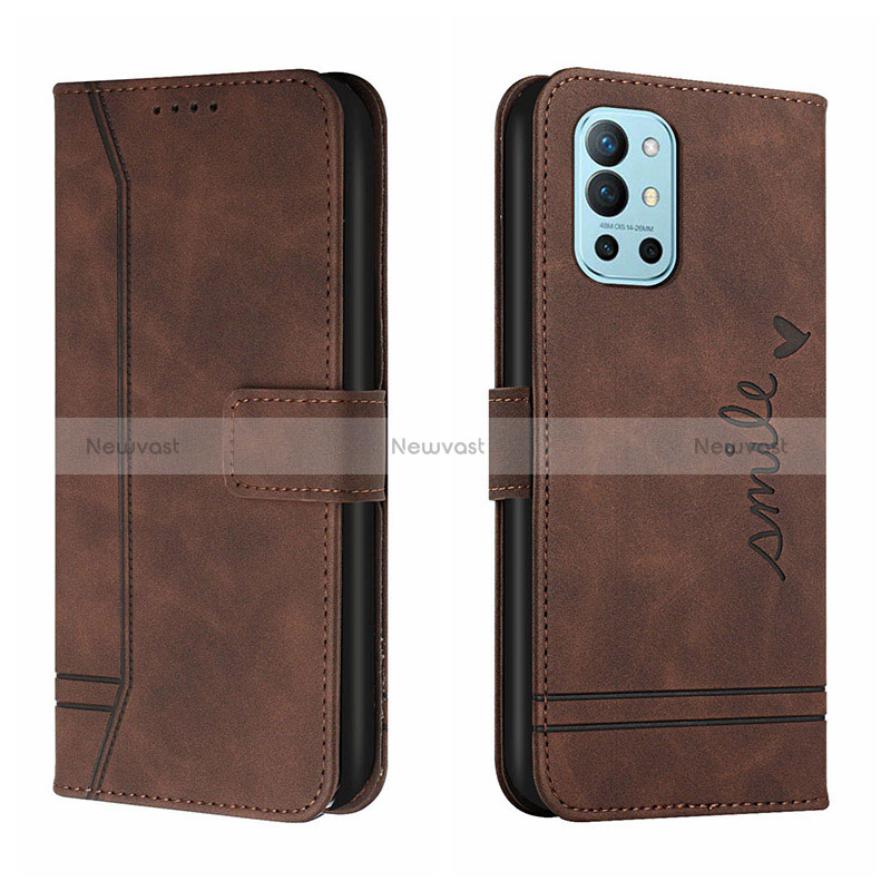 Leather Case Stands Flip Cover Holder H01X for OnePlus 9R 5G