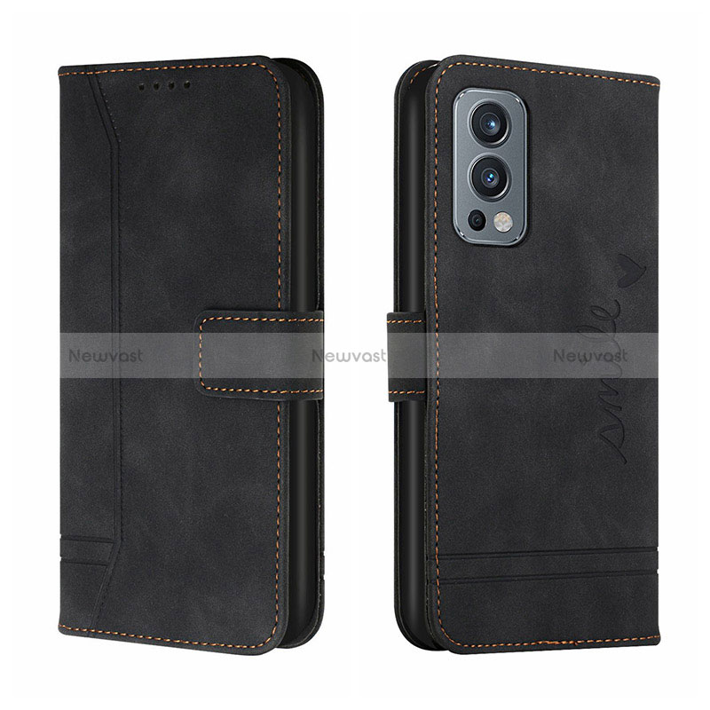 Leather Case Stands Flip Cover Holder H01X for OnePlus Nord 2 5G