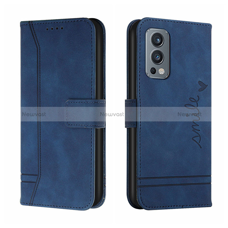 Leather Case Stands Flip Cover Holder H01X for OnePlus Nord 2 5G