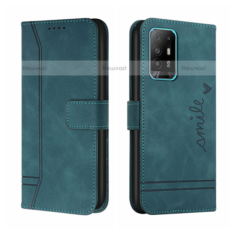 Leather Case Stands Flip Cover Holder H01X for Oppo A94 5G