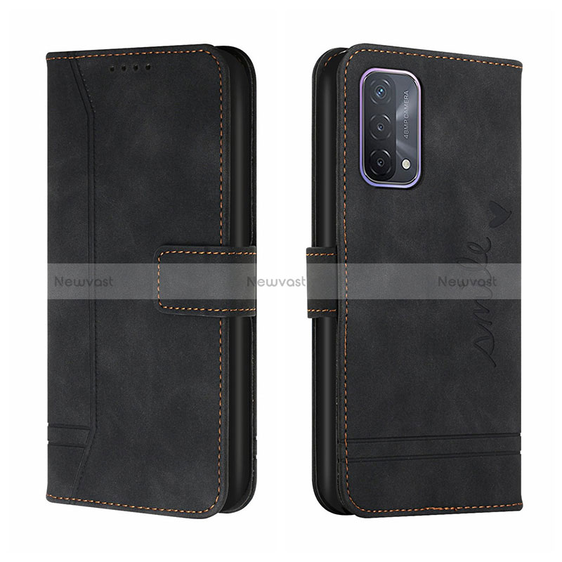 Leather Case Stands Flip Cover Holder H01X for Oppo A95 4G