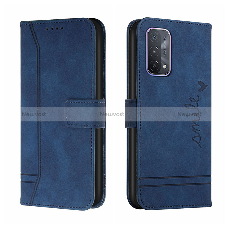 Leather Case Stands Flip Cover Holder H01X for Oppo A95 4G