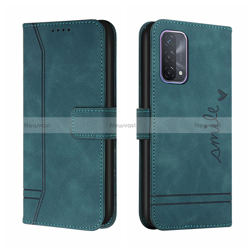 Leather Case Stands Flip Cover Holder H01X for Oppo A95 4G