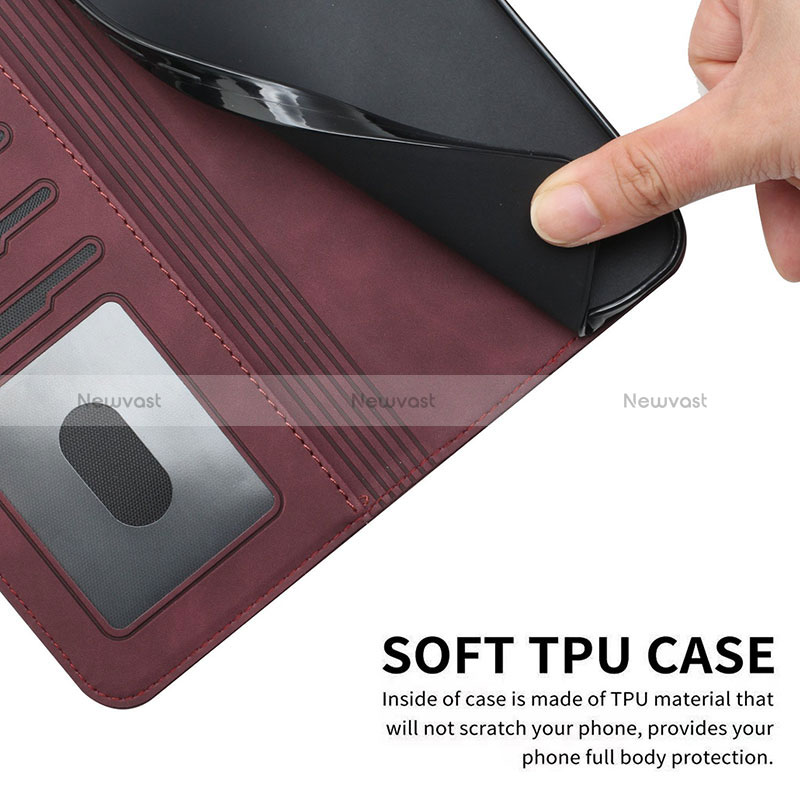 Leather Case Stands Flip Cover Holder H01X for Realme 10 Pro 5G