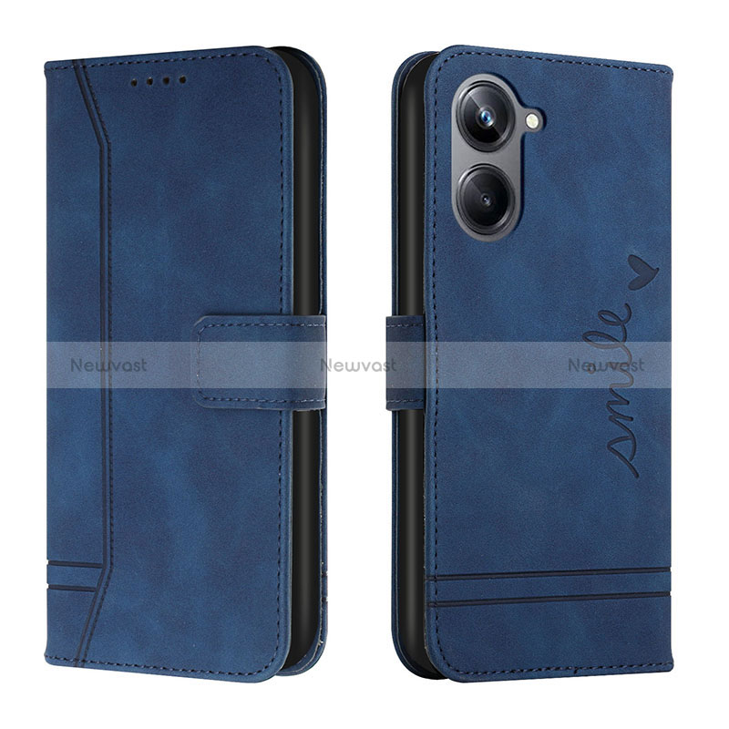 Leather Case Stands Flip Cover Holder H01X for Realme 10 Pro 5G