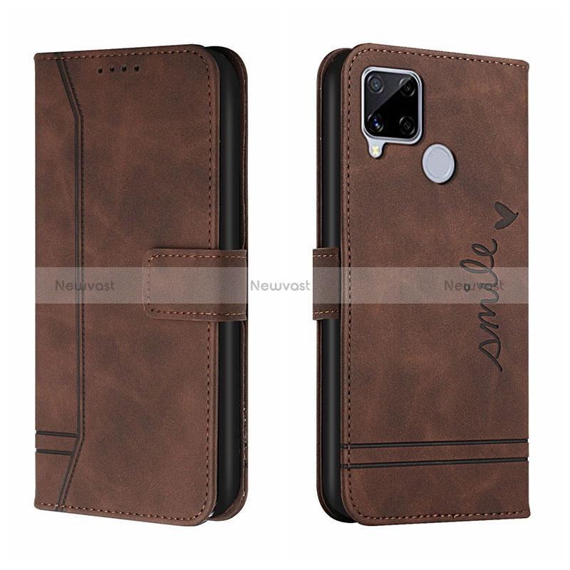 Leather Case Stands Flip Cover Holder H01X for Realme 7i RMX2193