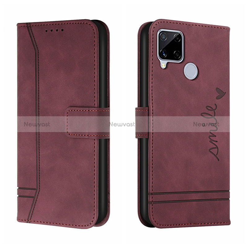 Leather Case Stands Flip Cover Holder H01X for Realme 7i RMX2193