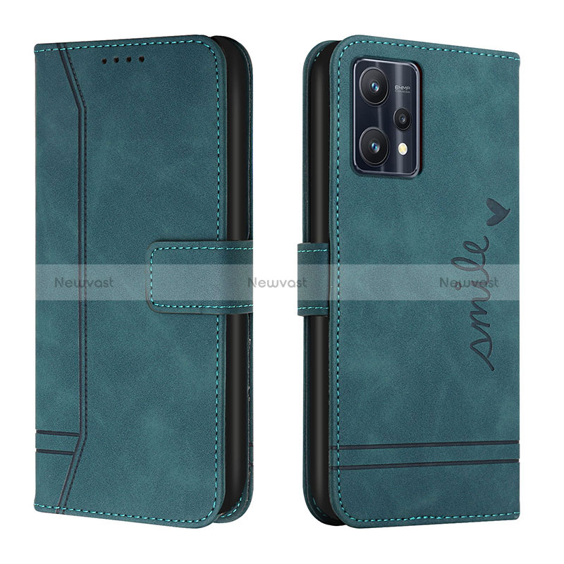 Leather Case Stands Flip Cover Holder H01X for Realme 9 4G