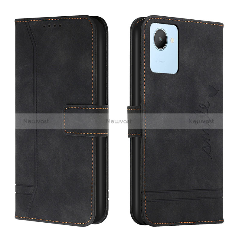 Leather Case Stands Flip Cover Holder H01X for Realme C30