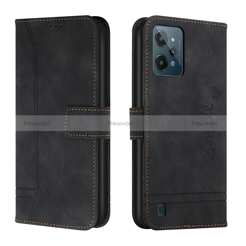 Leather Case Stands Flip Cover Holder H01X for Realme C31