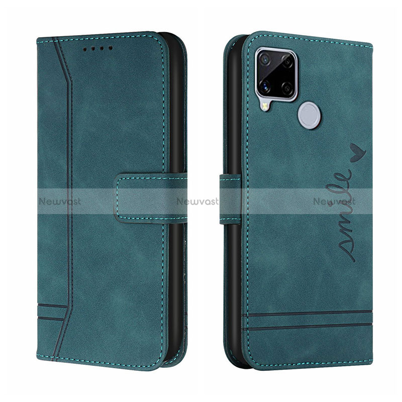 Leather Case Stands Flip Cover Holder H01X for Realme Narzo 20