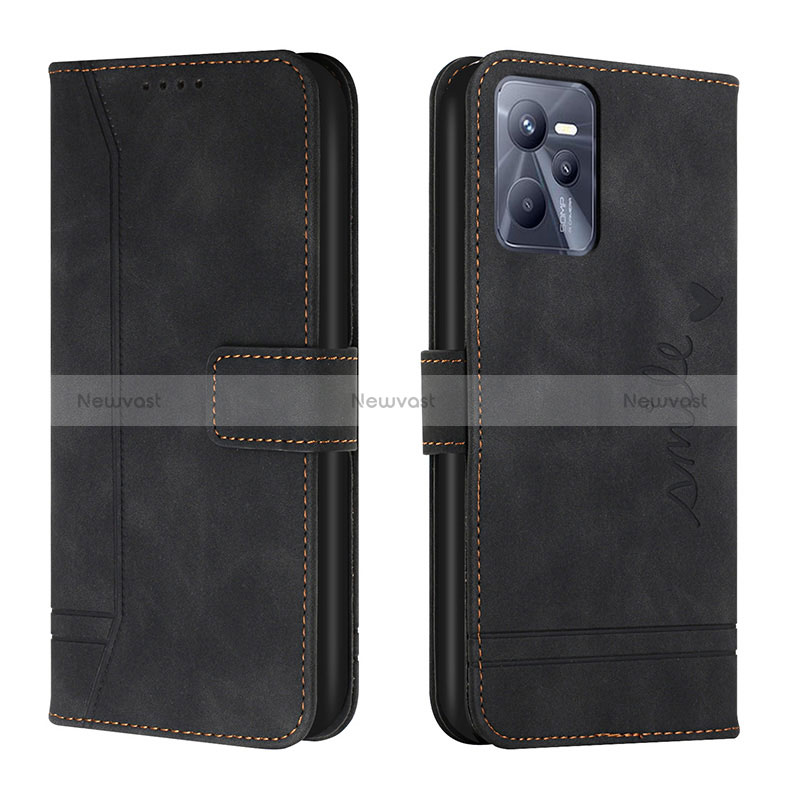 Leather Case Stands Flip Cover Holder H01X for Realme Narzo 50A Prime