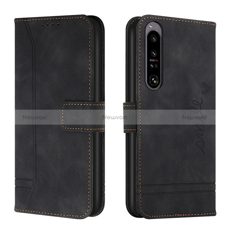 Leather Case Stands Flip Cover Holder H01X for Sony Xperia 1 IV