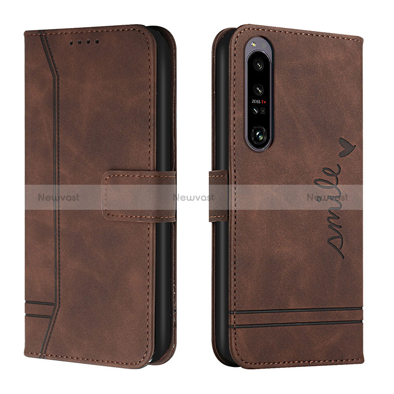 Leather Case Stands Flip Cover Holder H01X for Sony Xperia 1 IV