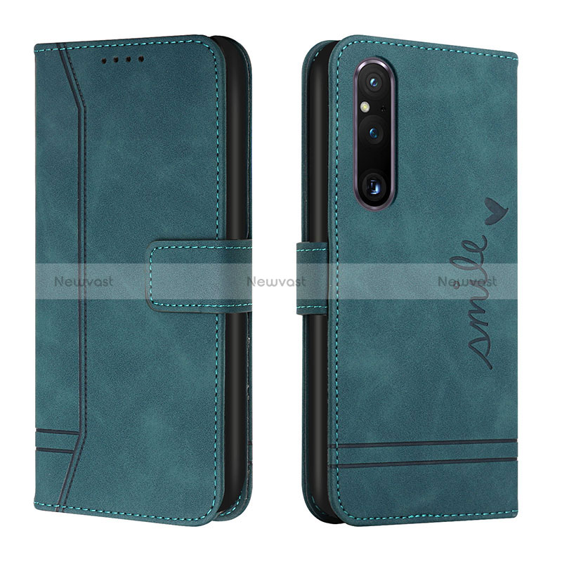 Leather Case Stands Flip Cover Holder H01X for Sony Xperia 1 V