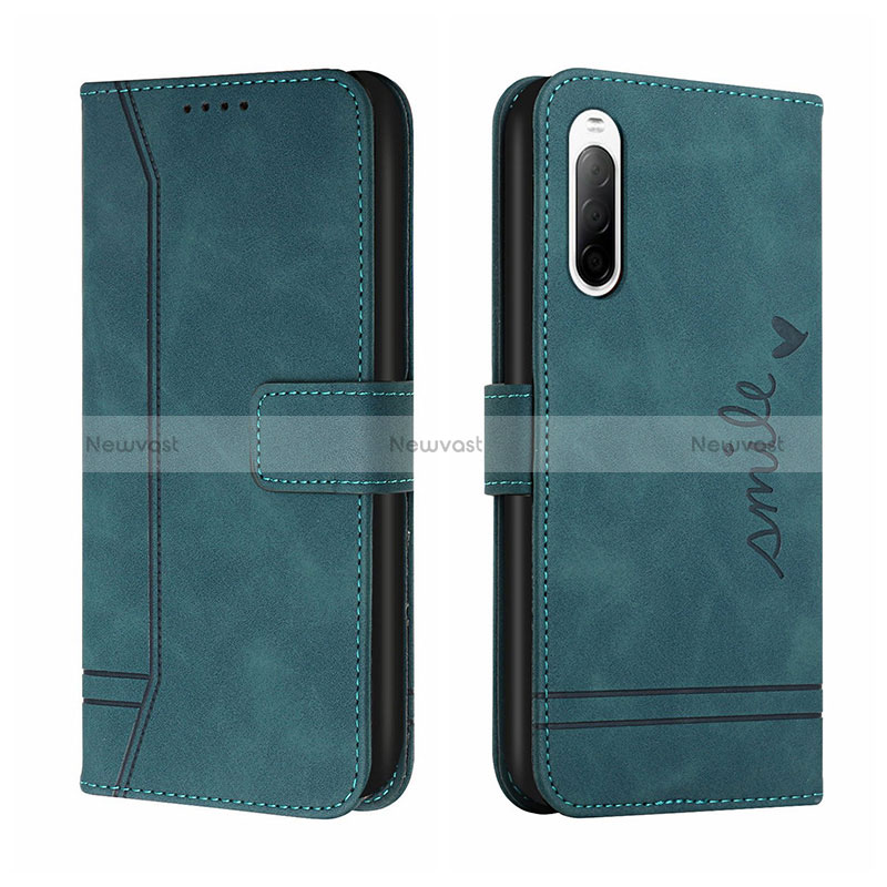 Leather Case Stands Flip Cover Holder H01X for Sony Xperia 10 III SO-52B