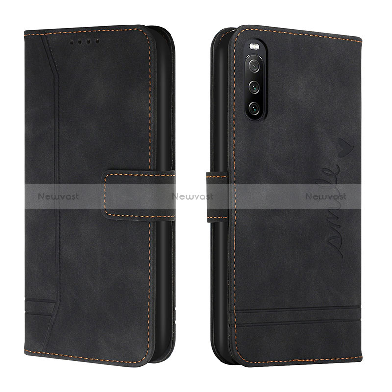 Leather Case Stands Flip Cover Holder H01X for Sony Xperia 10 IV