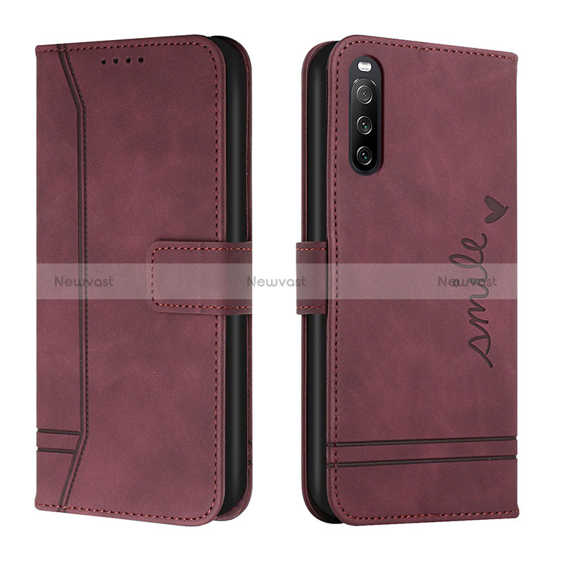 Leather Case Stands Flip Cover Holder H01X for Sony Xperia 10 IV