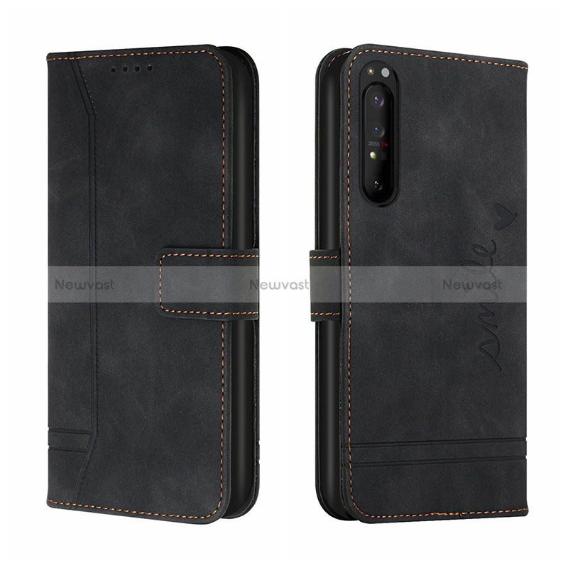 Leather Case Stands Flip Cover Holder H01X for Sony Xperia 5 III SO-53B