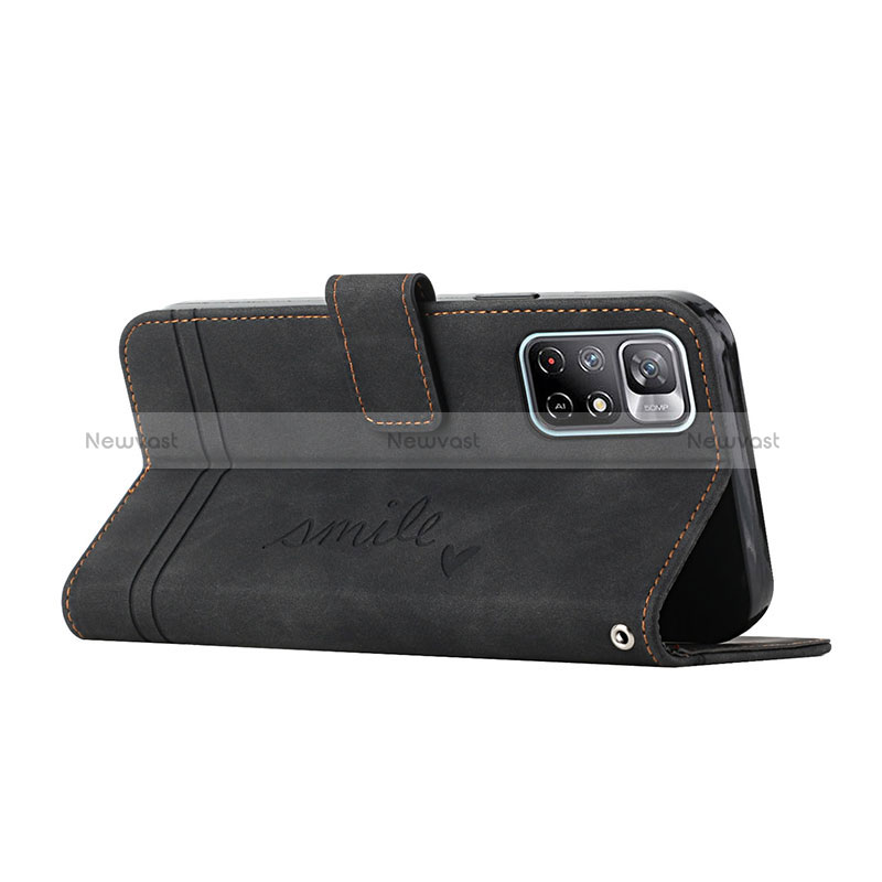 Leather Case Stands Flip Cover Holder H01X for Xiaomi Poco M4 Pro 5G