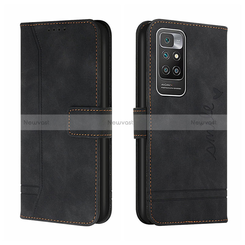 Leather Case Stands Flip Cover Holder H01X for Xiaomi Redmi 10 (2022)